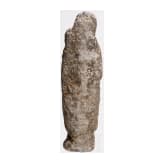 A small Spanish sandstone figurine of St.Paul, 12th/13th century