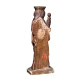 A German wooden figurine of the "Black Madonna" of Alt&ouml;tting, 15th/16th century