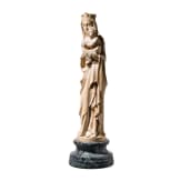 A large ivory figure of the Madonna with the Infant Jesus, probably Dieppe, mid-19th century