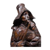 A pair of beggars made of softwood, Berchtesgaden, 18th century