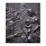 A Flemish ebony relief "The Adoration of the Magi", 17th century