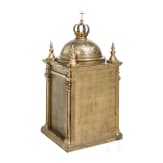 A monumental 94 cm high brass artophorion (reliquary), dated 1947