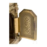 A monumental 94 cm high brass artophorion (reliquary), dated 1947