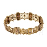 A 14ct gold filigree bracelet, circa 1880