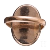 A 14ct gold memorial ring, dated 1790