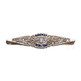A 18ct gold brooch set with diamonds (ca. 0.24 ct)