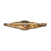 A 18ct gold brooch set with diamonds (ca. 0.24 ct)