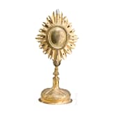 A German brass monstrance, 18th century