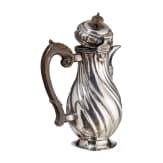 A silver mocha coffee pot, Augsburg, Johann Georg Kloss(e) (Master 1738-66), 1745-47