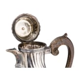A silver mocha coffee pot, Augsburg, Johann Georg Kloss(e) (Master 1738-66), 1745-47