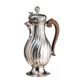 A large silver coffee pot, Augsburg, Johann Dietrich Meichsner (Meisner) (Master 1766-93), 1769-71