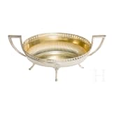 A silver jardiniere with coat of arms, Schw&auml;bisch Gm&uuml;nd, Gebr&uuml;der K&uuml;hn, circa 1880