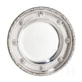 A silver dish with coat of arms, Paris, Odiot, circa 1880
