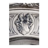 A silver dish with coat of arms, Paris, Odiot, circa 1880