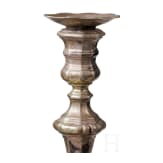 A pair of German silver candlesticks, Hanau, circa 1900