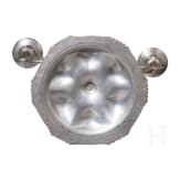 A figural art nouveau pewter candlestick, Cologne, Orivit company, circa 1900