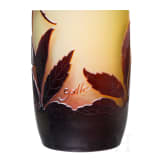 An art nouveau glass vase "Sorbier" Nancy, Emile Gall&eacute;, circa 1905