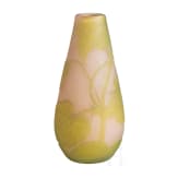 An art nouveau glass vase with magnolia, Nancy, Emille Gall&eacute;, circa 1920