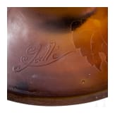 An art nouveau glass vase "Vigne vierge" Nancy, Emile Gall&eacute;, circa 1910