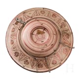 A Spain Hispano-Moresque plate with lustre glaze, probably 16th century