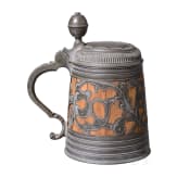 A small pewter-mounted "Daubenkrug" (hunting stein), Kulmbach, Andreas Haas (master in 1690)