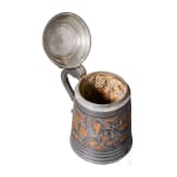 A small pewter-mounted "Daubenkrug" (hunting stein), Kulmbach, Andreas Haas (master in 1690)