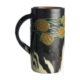 A majolica jug with hops, Max Laeuger (design), Tonwerke Kandern, circa 1897