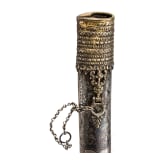 A Greek silver scabbard for a small yatagan, probably Crete, circa 1800