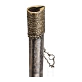 A Greek silver scabbard for a small yatagan, probably Crete, circa 1800