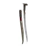 A silver mounted and coral studded yatagan, Krete, ca. 1830