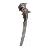 A silver mounted and coral studded yatagan, Krete, ca. 1830