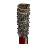 A silver mounted and coral studded yatagan, Krete, ca. 1830