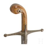 An Ottoman shamshir with fine wootz Damascus blade, circa 1830