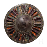 An iron-mounted Caucasian buckler, 19th century