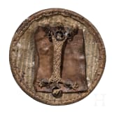 An iron-mounted Caucasian buckler, 19th century