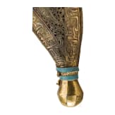 A Yemeni jambya with brocade belt, circa 1900