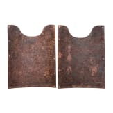 A set of Persian armour plates (char aina), 19th century