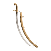 An Indian gilt-copper hilted shamshir, probably Kutch, 19th century
