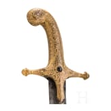 An Indian gilt-copper hilted shamshir, probably Kutch, 19th century
