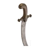 An Indian gilt-copper hilted shamshir, probably Kutch, 19th century