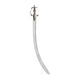 An Indian tulwar with damascened hilt and inscription, circa 1800