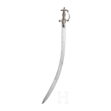 An Indian tulwar with damascened hilt and inscription, circa 1800