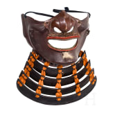 A Japanese suji fukurin kabuto with mempo, early Edo period