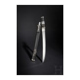 A silver-mounted Japanese wakizashi, signed Kanenaga, Muromachi period