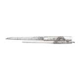 A silver-mounted Japanese wakizashi, signed Kanenaga, Muromachi period
