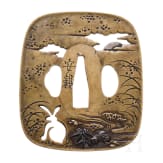 A fine Tsuba by Tsuchiya Yasuchika, Edo-period