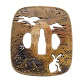 A fine Tsuba by Tsuchiya Yasuchika, Edo-period
