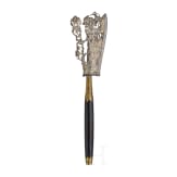 A silver damascened Javanese chopper, ca. 1900