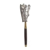 A silver damascened Javanese chopper, ca. 1900