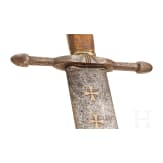 An executioner's sword, a historicism in the style of the 17th century